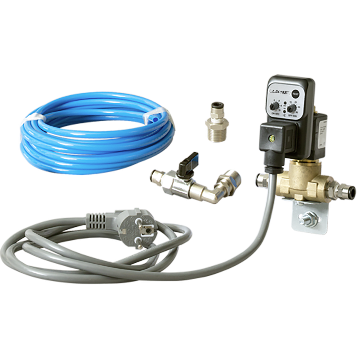 Kit purge auto par électrovanne temporisée - Complet pré-cablé - 230 Volts