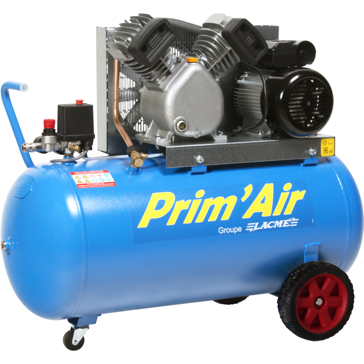 Compresseur mobile PRIMAIR VM 21/100 - 21 m³/h monophasé - 100 litres - 10 bar
