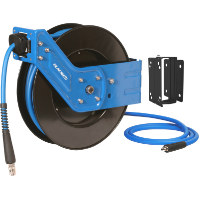 Enrouleur automatique carter ouvert 15m - Ø9,5x15 mm - 3/8”, tuyau Lacm'Flex