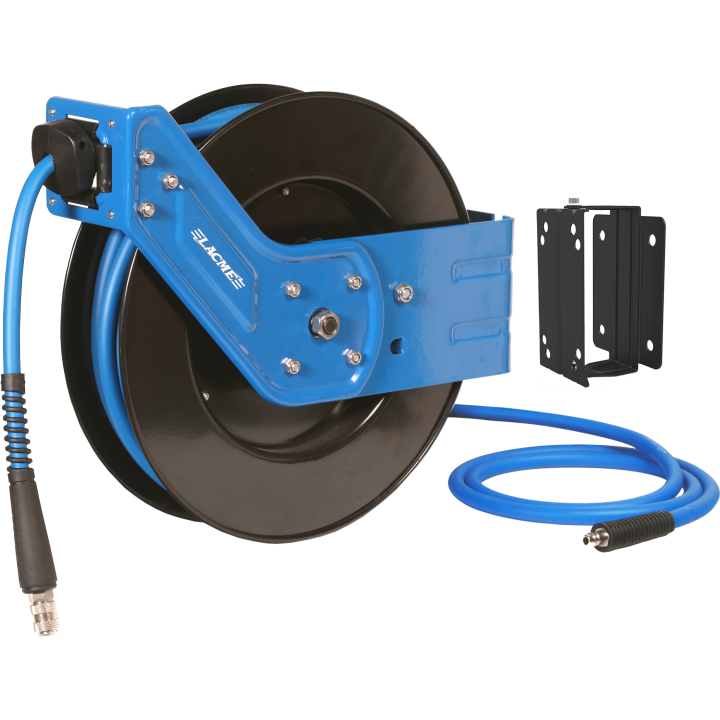 Enrouleur automatique carter ouvert 15m - Ø9,5x15 mm - 3/8”, tuyau Lacm'Flex