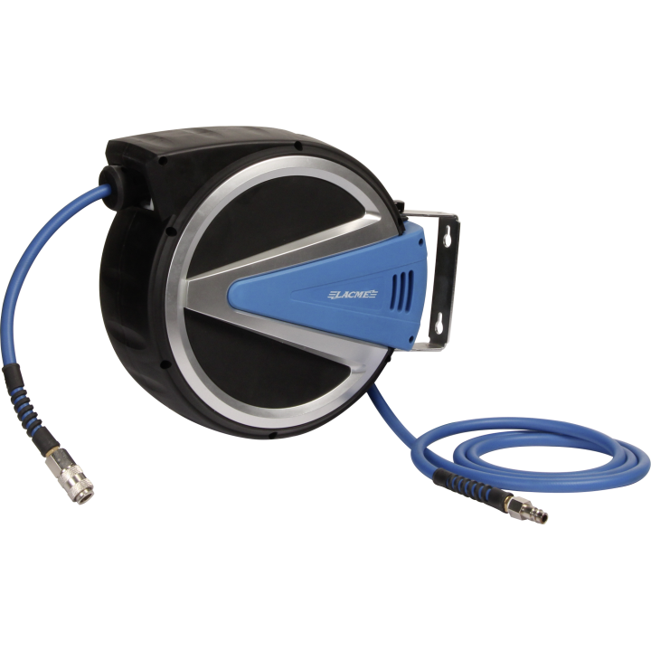 Enrouleur automatique carter fermé 15m - Ø8x12,5 - 5/16”, tuyau Lacm'Flex