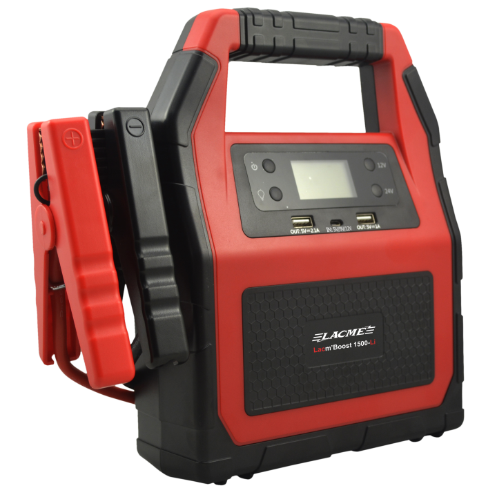 Booster de démarrage Lacm'Boost 1500-Li. A batterie Lithium, 12V / 24V - 1500 A