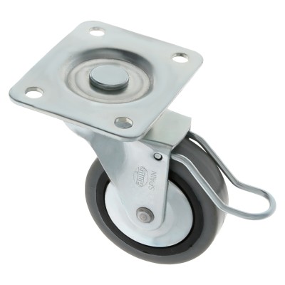 ROULETTE 2503-40 CAOUTCHOUC GRIS