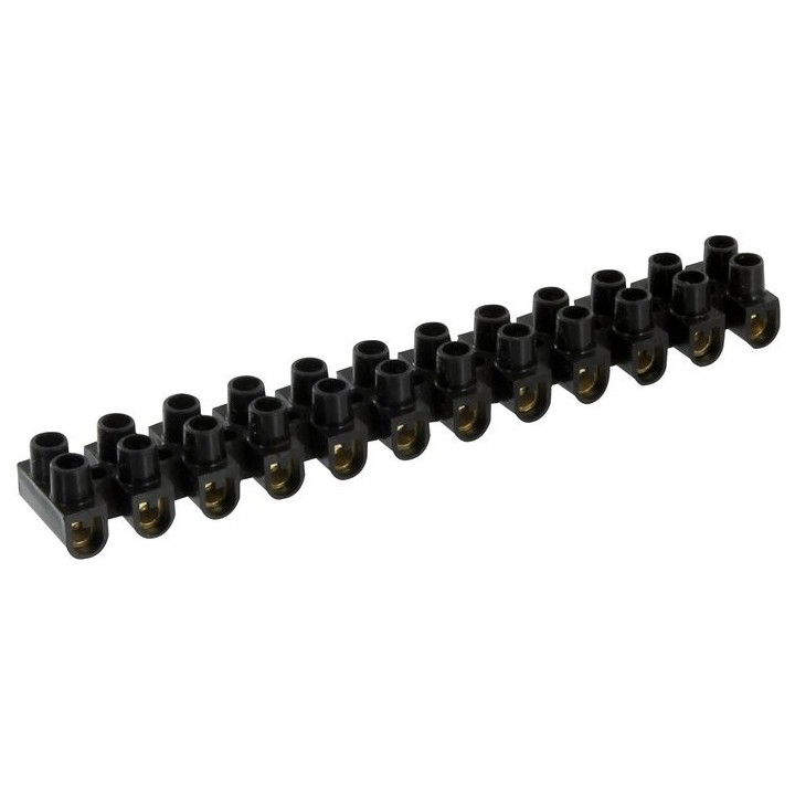 BARRETTE NOIR 10MM 12 BORNES
