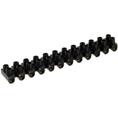 BARRETTE NOIR 16MM 12 BORNES
