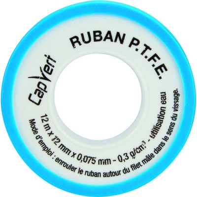 PTFE 12M X 12MM X 0,075MM (VG)