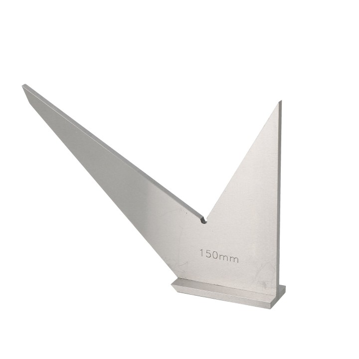 Equerre de mécanicien à double onglet lg150mm - préc. 1/25 DIN 875 II
