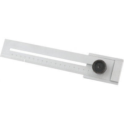 Jauge parallèle de traçage lg300 mm - acier chromé - gravure laser