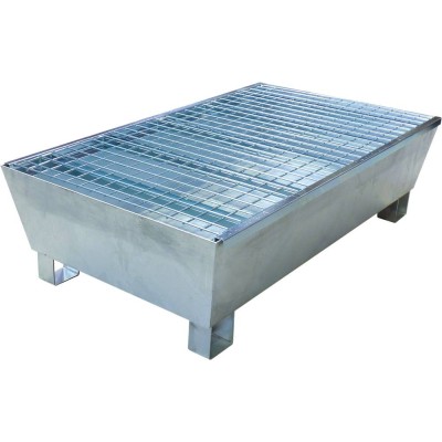 BAC DE RETENTION GALVA 2 FUTS 220L 1280X740X360