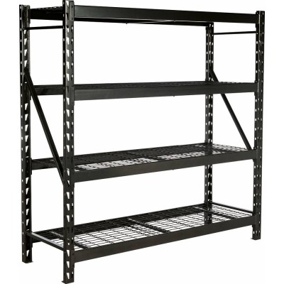 RAYONNAGE D'ATELIER (ETAGERE) MI-LOURD 183x61x183cm - NOIR - 2000 KGS