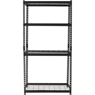 ETAGERE METALLIQUE 4 TABLETTES 91X45X167CM (200 KGS PAR ETAGERE) - NOIRE