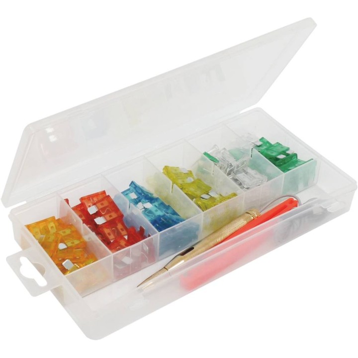 ASSORTIMENT 90 FUSIBLES + 1 TESTEUR + 1 PINCE