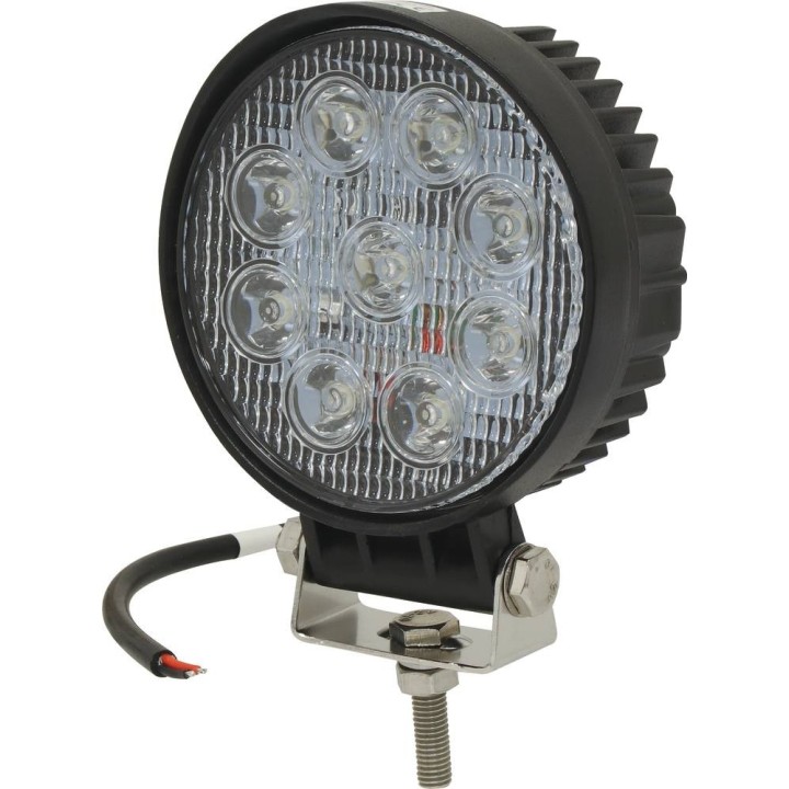 PHARE DE TRAVAIL ROND 9 LED 27W 1800 LUMENS LONGUE PORTEE