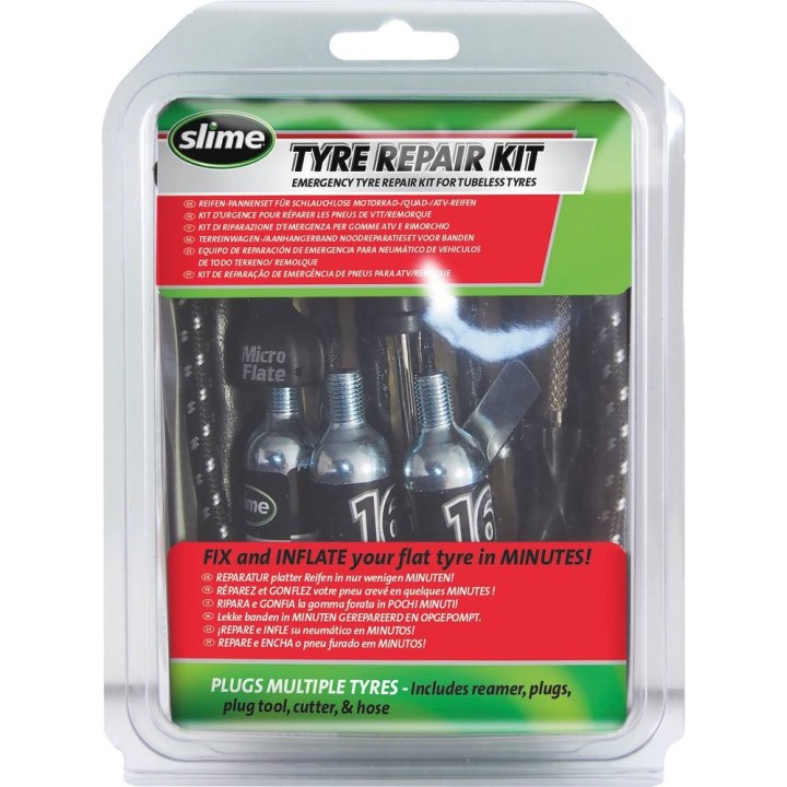 KIT DE REPARATION TUBELESS AVEC CARTOUCHES CO2