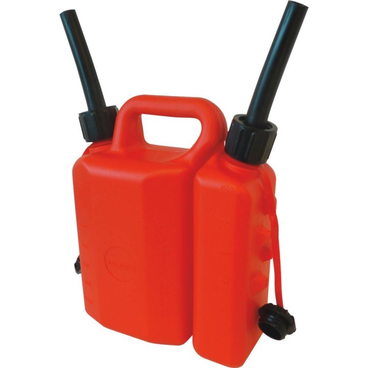 JERRICAN PLASTIQUE DOUBLE USAGE 3.5L+1.5L