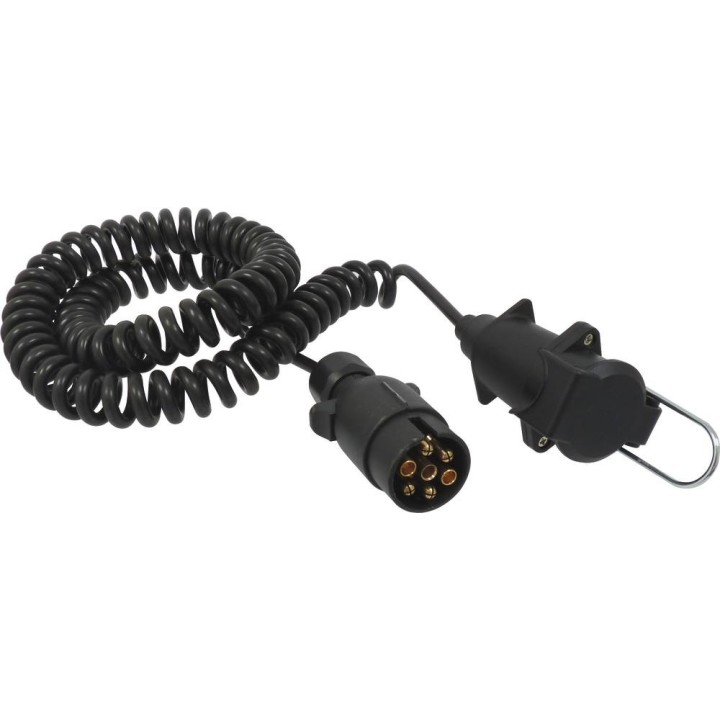 RALLONGE SPIRALE 5M 7PLOTS MALE-MAL/COQUE