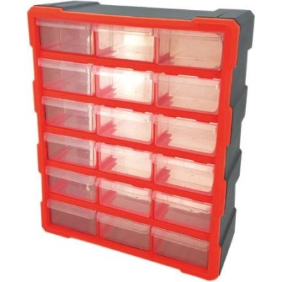 CASIER DE RANGEMENT 0.38X0.16X0.47ML 18 COMPARTIMENTS
