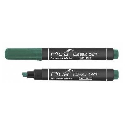 MARQUEUR PERMANENT BISEAUTÉ VERT