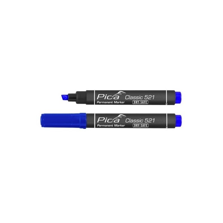 MARQUEUR PERMANENT BISEAUTÉ BLEU