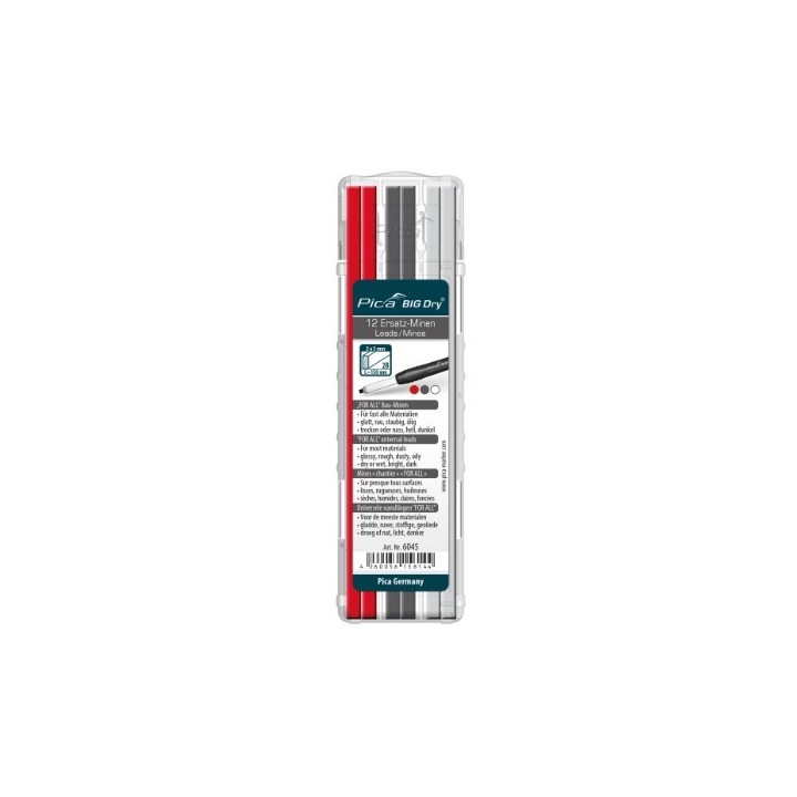 MINES ROUGE-GRAPHITE-BLANCHE POUR BIG DRY