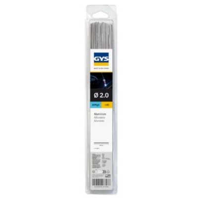 40 Baguettes TIG alu AlMg5 (0,33 m) Ø 2,0 mm - Blister