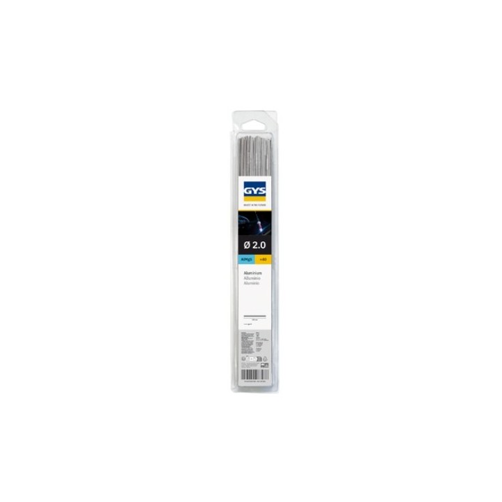40 Baguettes TIG alu AlMg5 (0,33 m) Ø 2,0 mm - Blister
