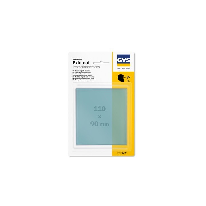 5 Écrans masque externes 110 x 90 mm - TECHNO 11 & 9-13/MASTER 11/FLIP-FLAP