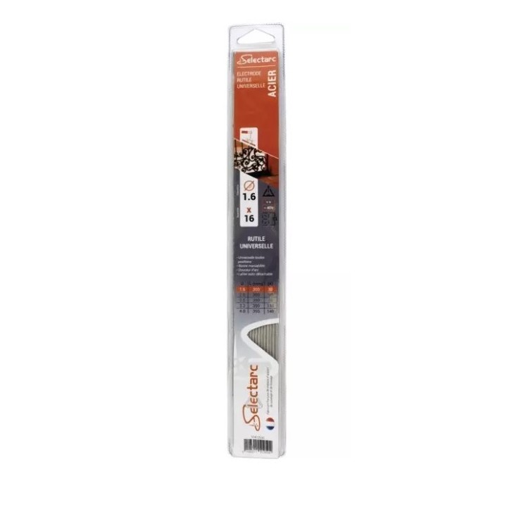 ELECTRODE RUTILE ACIER SELECTARC 1,6X300MM (16PCS)