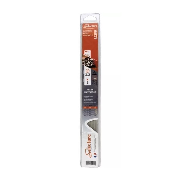 ELECTRODE RUTILE ACIER SELECTARC 3,2X 350MM (8PCS)