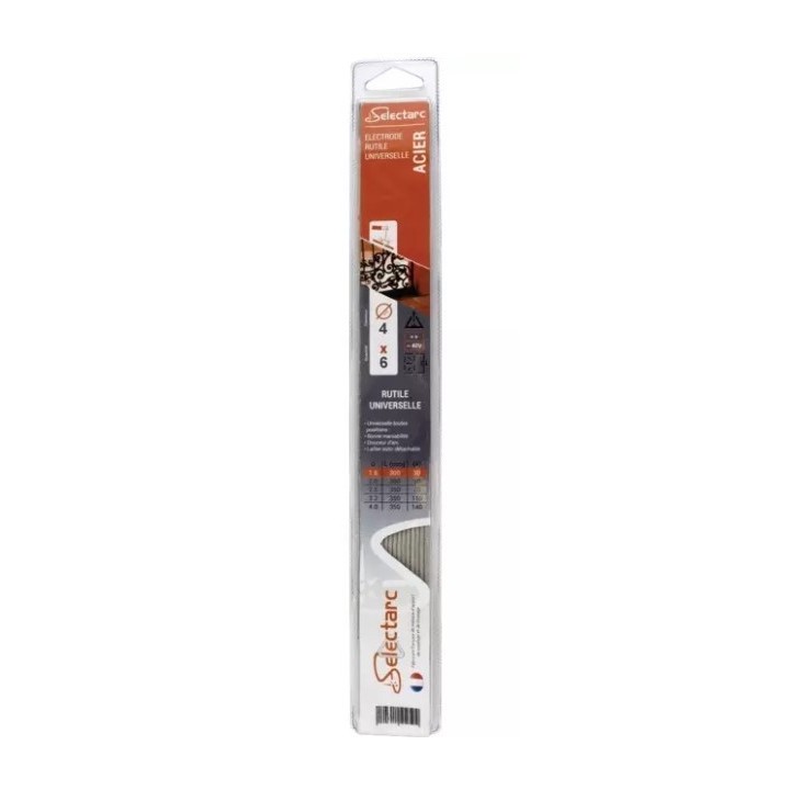 ELECTRODE RUTILE ACIER SELECTARC 4,0X350MM (6PCS)