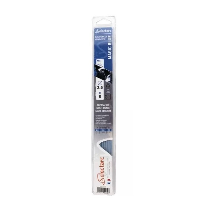 ELECTRODE MULTI-USAGE HAUTE SECURITÉ SELECTARC MAGIC BLUE 2,5X300MM (8PCS)