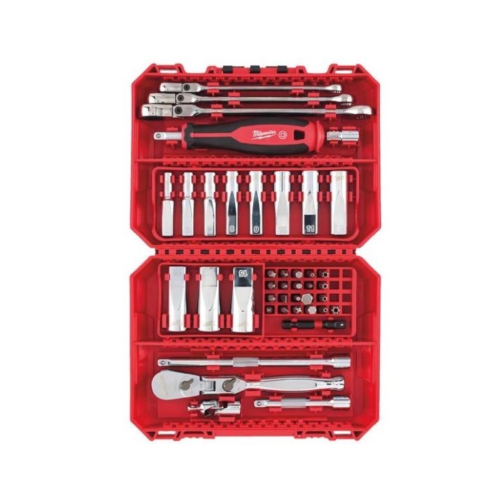 SET DE CLIQUET ¼, CLÉS MIXTES & DOUILLES LONGUES 42 PCS