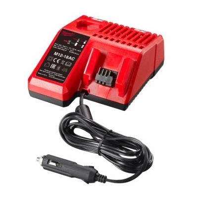 M12 -18 AC - Chargeur Allume cigare 12V-14,4V, 18V, système M12 à M18