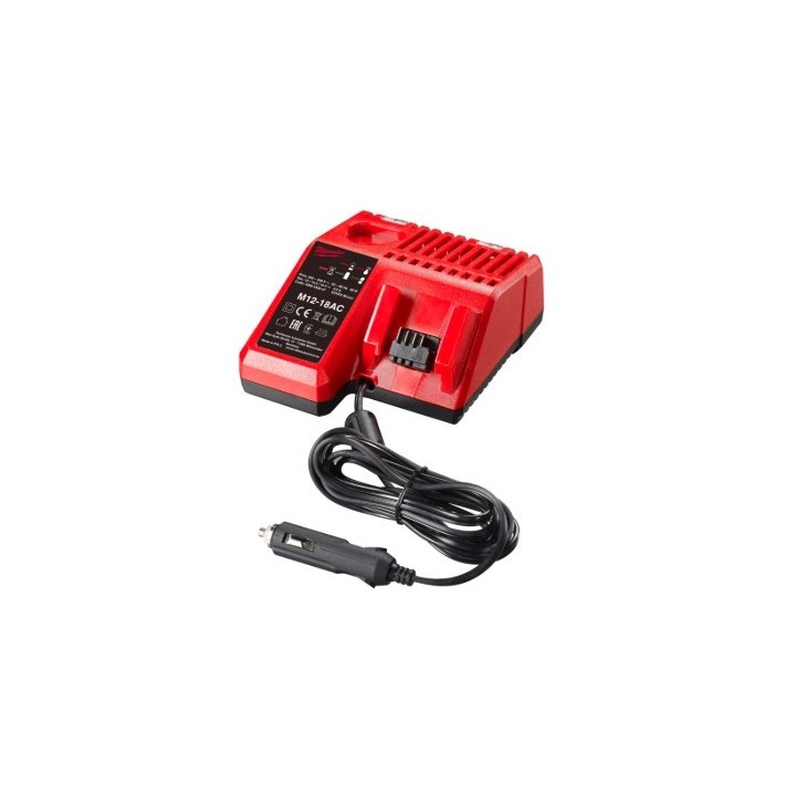 M12 -18 AC - Chargeur Allume cigare 12V-14,4V, 18V, système M12 à M18