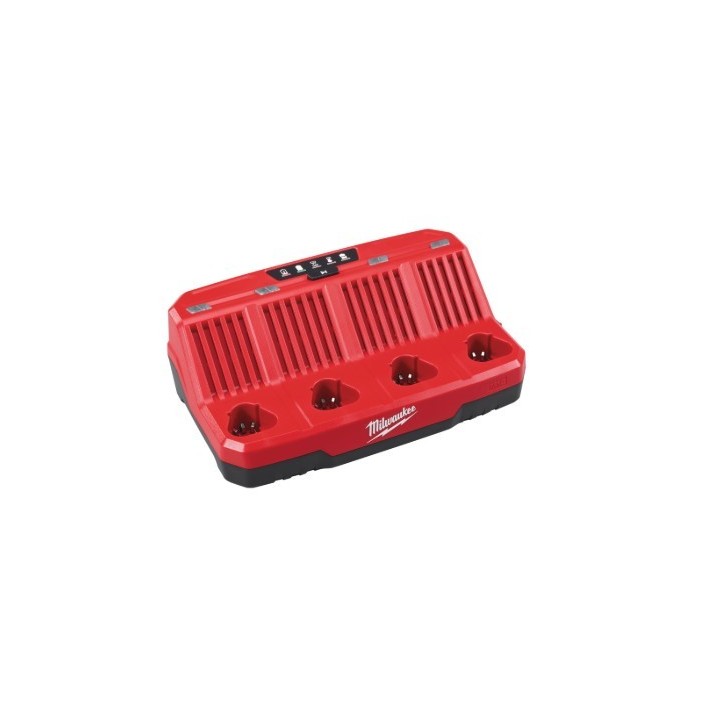M12 C4 - Chargeur 12V, charge jusqu'à 4 batteries M12 successivement