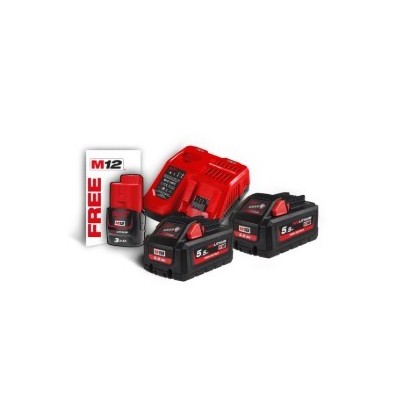 M18 HNRG-552 - Pack NRJ 18V, 5,5 Ah HIGH-OUTPUT Red Li-ion, système M18