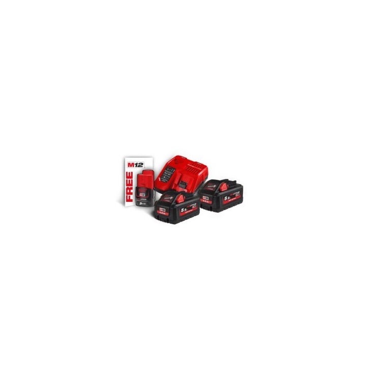 M18 HNRG-552 - Pack NRJ 18V, 5,5 Ah HIGH-OUTPUT Red Li-ion, système M18