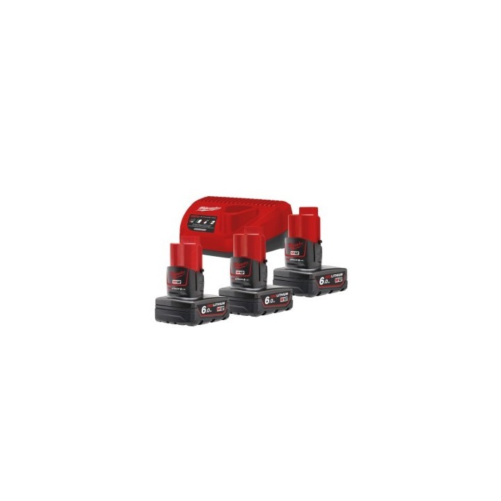 M12 NRG-603 - Pack NRJ 12V, 6Ah Red Lithium, système M12