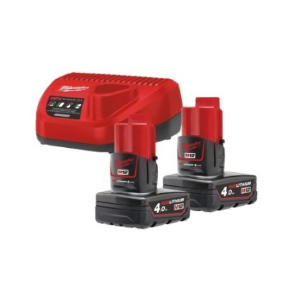 M12 NRG-402 - Pack NRJ 12V, 4Ah Red Lithium, système M12