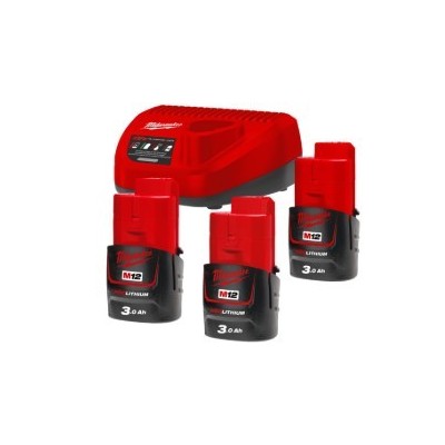 M12 NRG-303 - Pack NRJ 12V, 3Ah Red Lithium, système M12