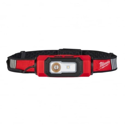 L4 HL-VIS-301 - Lampe frontale avec bande haute visibilité, compatible casque 4V