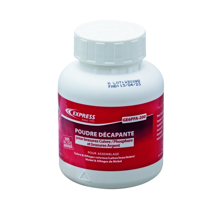 DECAPANT POUDRE POUR BRASURE CUIVRE/PHOSPHORE OU ARGENT (200GR)