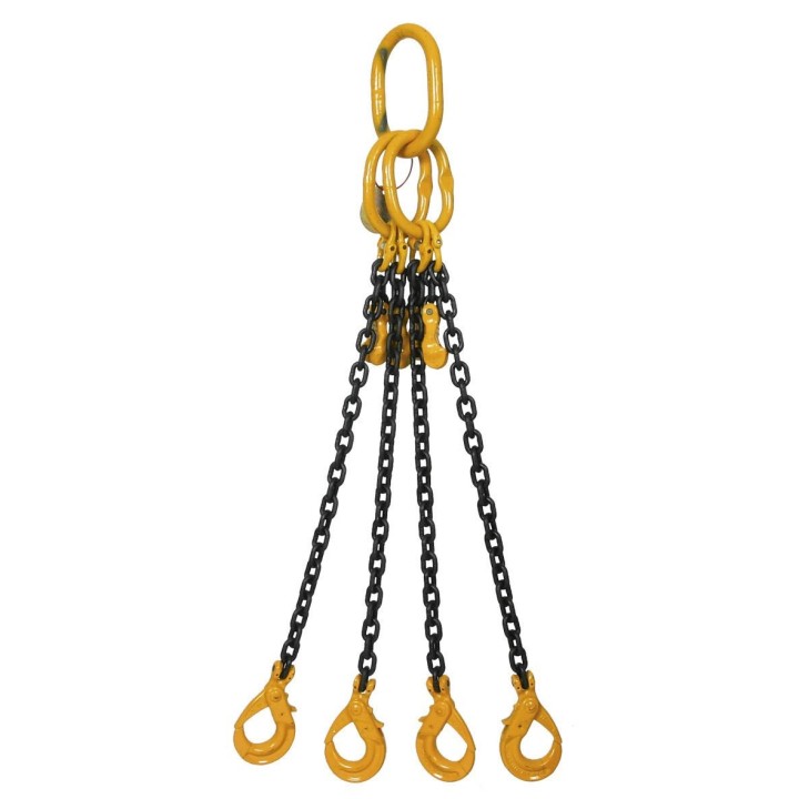 ELINGUE CHAINE GR80 2 BRINS A RACCOURCISSEUR CROCHETS AUTOMATIQUES 10MM/4,25T/3M