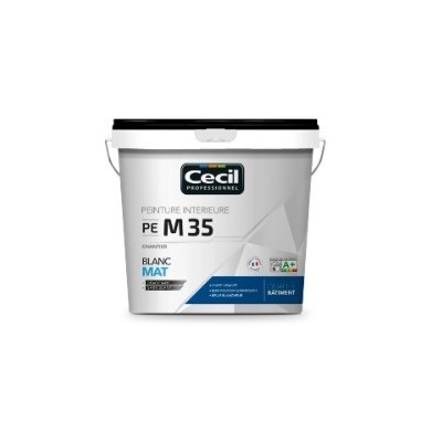 PEINTURE ACRYLIQUE MAT M35 CHANTIER BLANC 15L