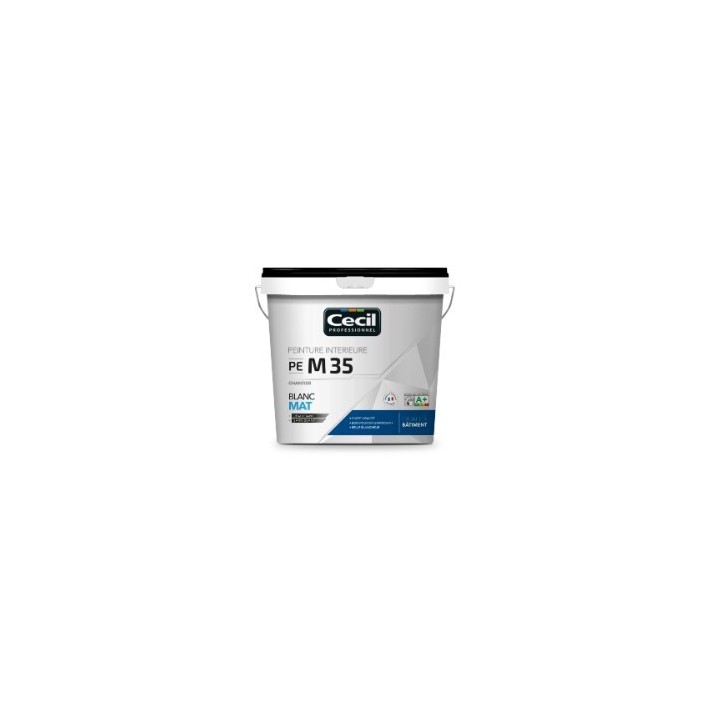 PEINTURE ACRYLIQUE VELOURS V35 CHANTIER BLANC 5L