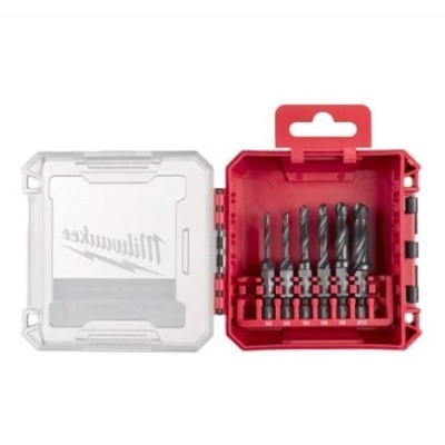 SET DE 6 FORETS TARAUDEURS 1/4" HSS-G