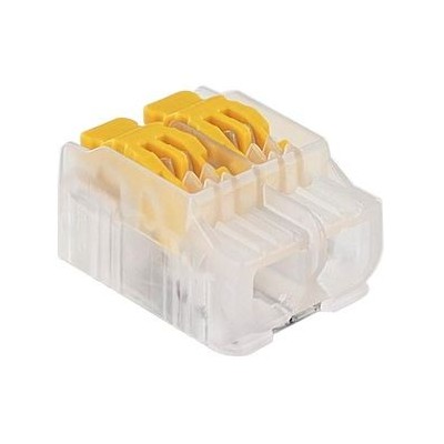 EASY CONNEX à leviers jaunes 2 entrées X100