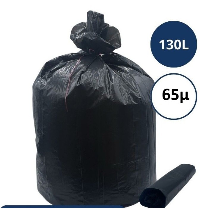 RLX DE 20 SACS POUBELLE 130L 65µ