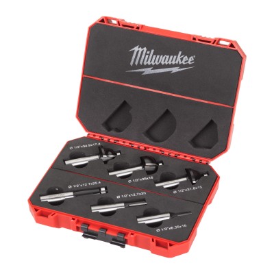 KIT DE 6 MÈCHES POUR DÉFONCEUSE 12.7 MM