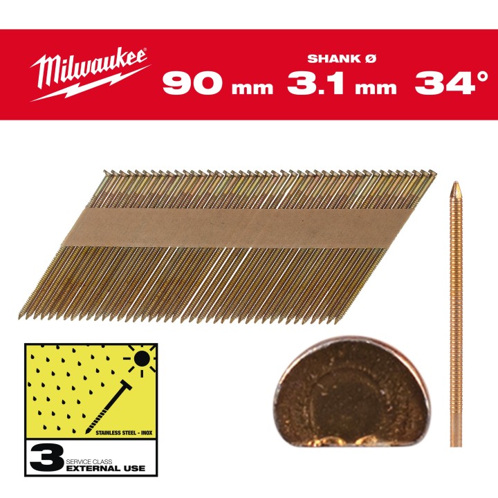 BOÎTE 2200 CLOUS 34° 90 MM RS HDG (X1)